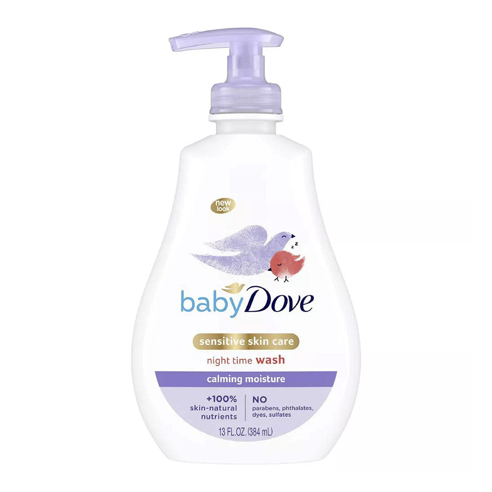 Baby Dove Sensitive Skin Care Nighttime Calming Moisture Liquid Body Wash, 13 Oz