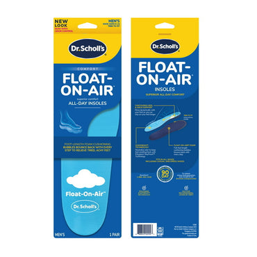 Dr Scholls Float On Air Comfort Insoles, Men Sizes 8 To 14, 1 Pair