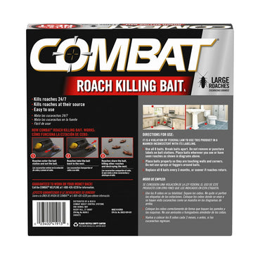 Combat Roach Killing Large Roach Bait, 8 Ct