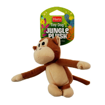 Hartz Tiny Dog Jungle Plush Dog Toy, Assorted, 1 Ea