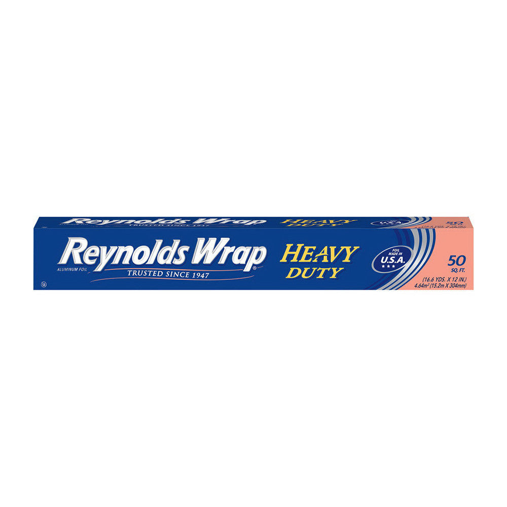 Reynolds Wrap Heavy Duty Aluminum Foil, Thick and Durable, 50 Sq Ft, 1 Ea