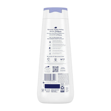Dove Anti Stress Moisturizing Liquid Body Wash Blue Chamomile and Oat Milk, 20 Oz