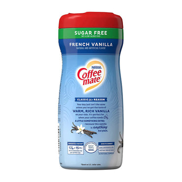 Nestle Coffee Mate Sugar Free French Vanilla Coffee Creamer, 10.2 Oz