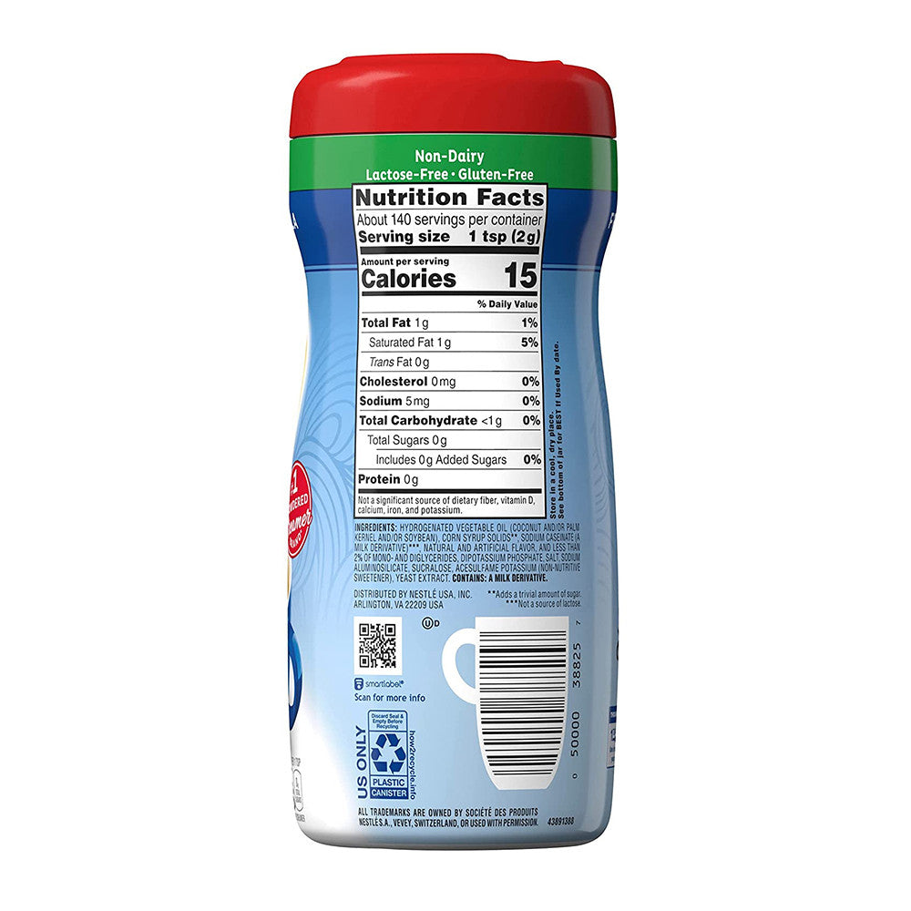Nestle Coffee Mate Sugar Free French Vanilla Coffee Creamer, 10.2 Oz