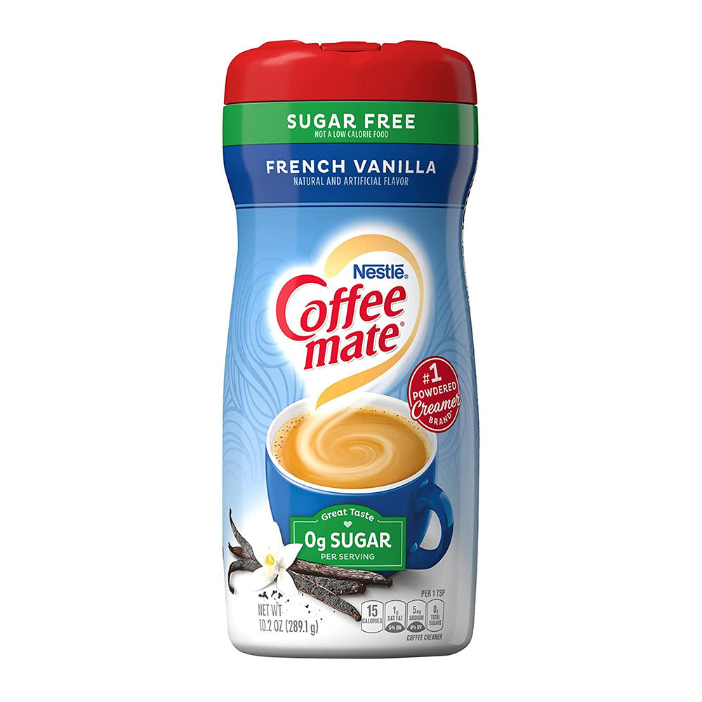 Nestle Coffee Mate Sugar Free French Vanilla Coffee Creamer, 10.2 Oz