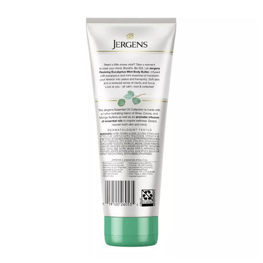 Jergens Hand and Body Lotion, Revitalizing Eucalyptus Mint Body Butter, 7 Oz
