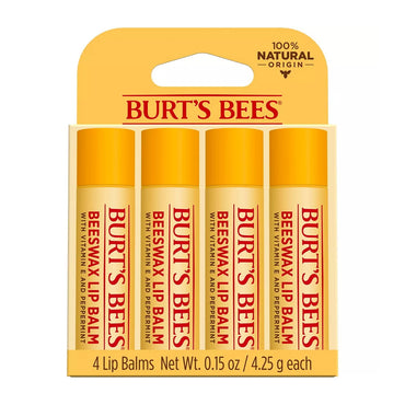 Burts Bees Natural Moisturizing Lip Balm with Beeswax, 0.6 Oz