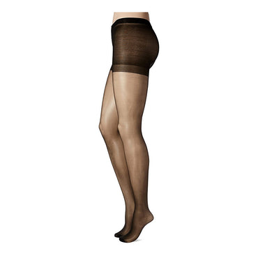 L'eggs Silken Mist Control Top No Roll Waistband Sheer Pantyhose Jet Black