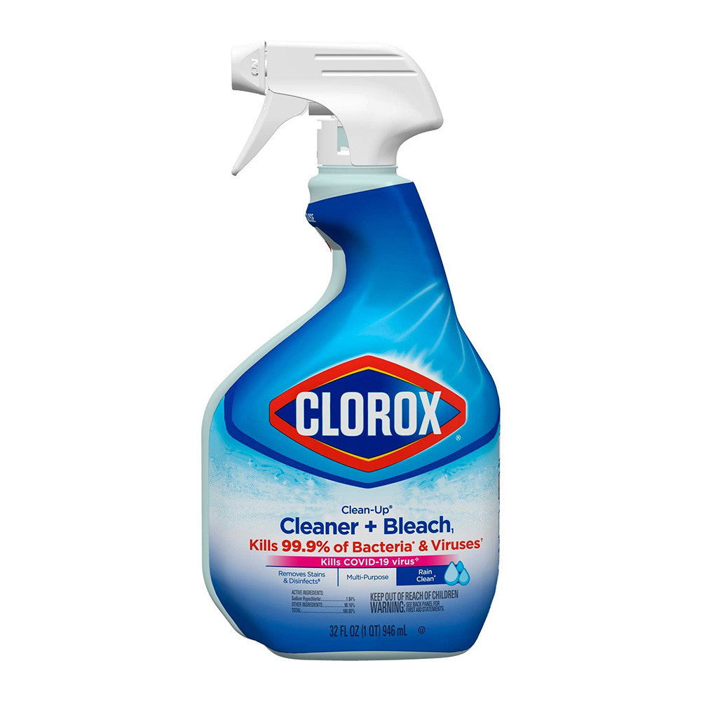 Clorox Clean-Up All Purpose Cleaner Bleach Spray Bottle Rain Clean Scent, 32 Oz