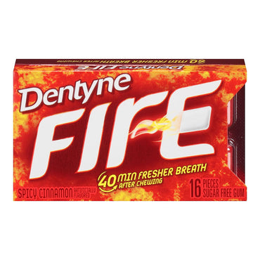Dentyne Sugar Free Fire Spicy Cinnamon Gum, 16 Ct