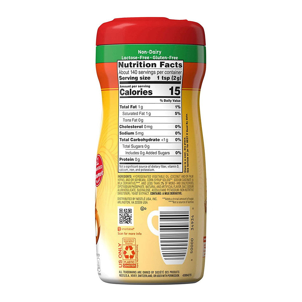 Nestle Coffee Mate Sugar Free Hazelnut Coffee Creamer, 10.2 Oz