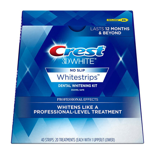 Crest 3D White No Slip Whitestrips Dental Whitening Kit, 20 Ea