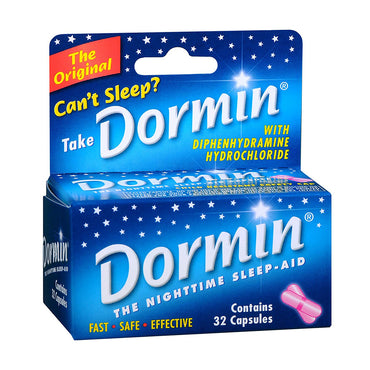 Dormin Night Time Sleep Aid Capsules, 32 Ea