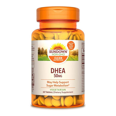 Sundown Naturals Dhea 50 Mg Tablets, 60 Ea