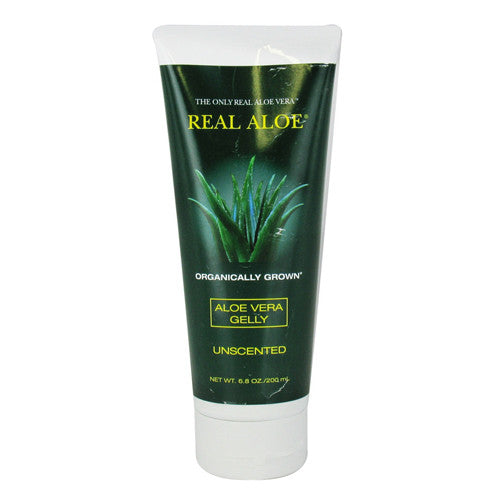 Real Aloe Organically Grown, Aloe Vera Gelly Unscented - 6.8 Oz
