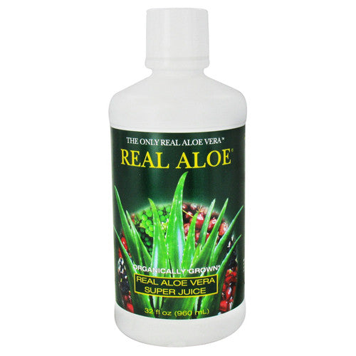 Real Aloe Organically Grown Real Aloe Vera Super Juice - 32 Oz