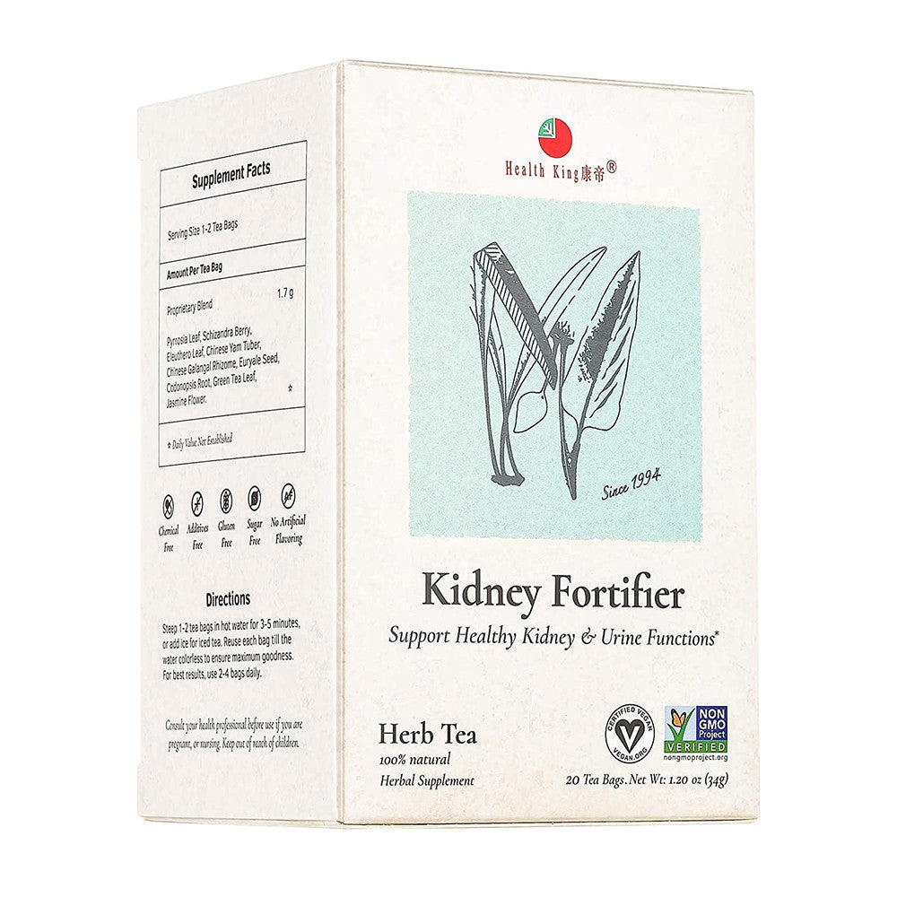 Health King Medicinal Teas Kidney Fortifier Herb Tea Bags, 20 Ea