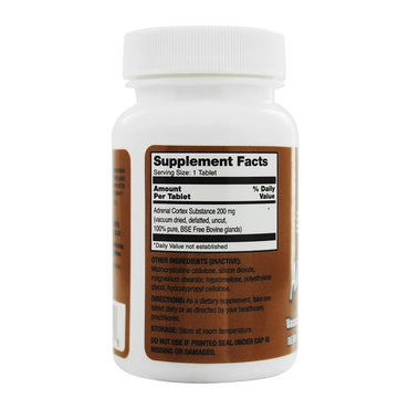 Ultra Glandulars Raw Adrenal Cortex Tablets, 60 Ea