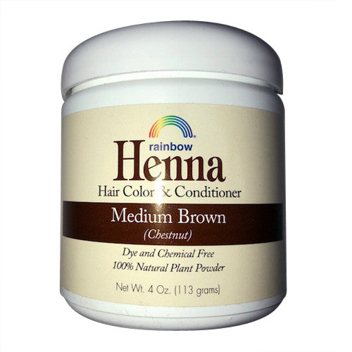 Rainbow Research Persian Medium Brown Henna Hair Color and Conditioner, 4 Oz