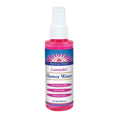 Heritage Store Lavender Water Refreshing and Soothing Facial Mist Aromatherapy Spray 4Oz (118ml)