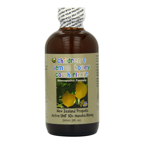 Pacific Resources Childrens Lemon and Honey Cough Elixir, Homeopathic Formula, 8 Oz