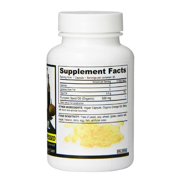 Deva Nutrition Premium Cold Pressed Pumpkin Vegan Seed Oil Capsules - 90 Ea
