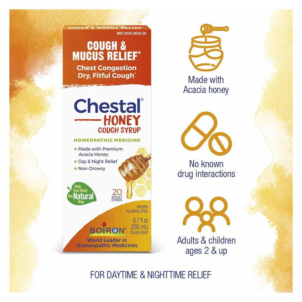 Boiron Chestal Cough And Chest Congestion, Honey for Adult, 6.7 Oz