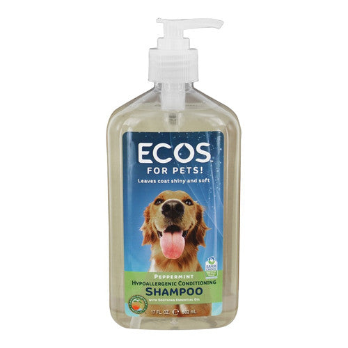 Earth Friendly ECOS For Pet Conditioning Shampoo Natural Peppermint, 17 oz