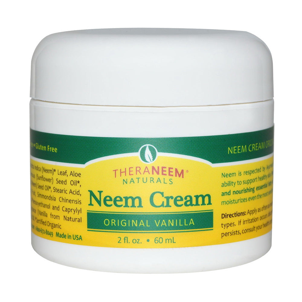 Thera Neem Naturals Neem Cream Original Vanilla, 2 Oz