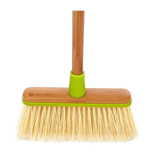 Full Circle Clean Sweep Angled Broom with Bamboo Handle, 1 Ea