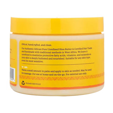 Alaffia Pure Unrefined Shea Butter, Unscented, 11 Oz