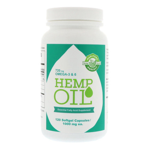 Manitoba Harvest Hemp Oil Soft Gels 1000 Mg, 120 Ea
