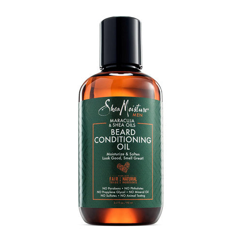 Shea Moisture Beard Conditioning Oil with Maracuja and Shea Oils, 3.2 Oz