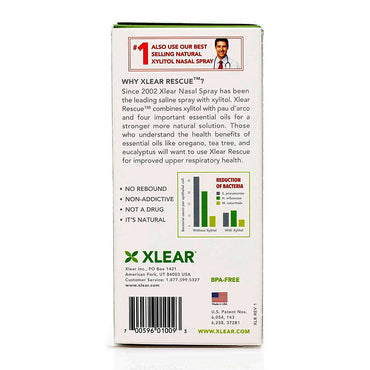 Xlear Rescue Nasal Spray with Xylitol, 1.5 Oz
