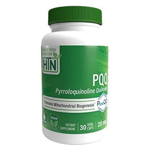 Health Thru Nutrition PQQ 20 Mg Pyrroloquinoline Quinone VegeCapsules, 30 Ea