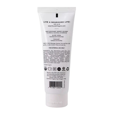 Nourish Organic Age Defense Face Cleanser, Bilberry and Arctic Berry, 4 Oz