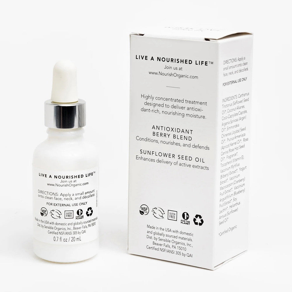 Nourish Organic Age Defense Face Serum, 0.7 Oz