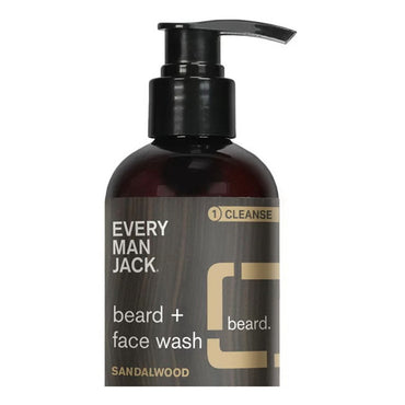 Every Man Jack Sandalwood Beard and Face Wash, 6.7 Oz