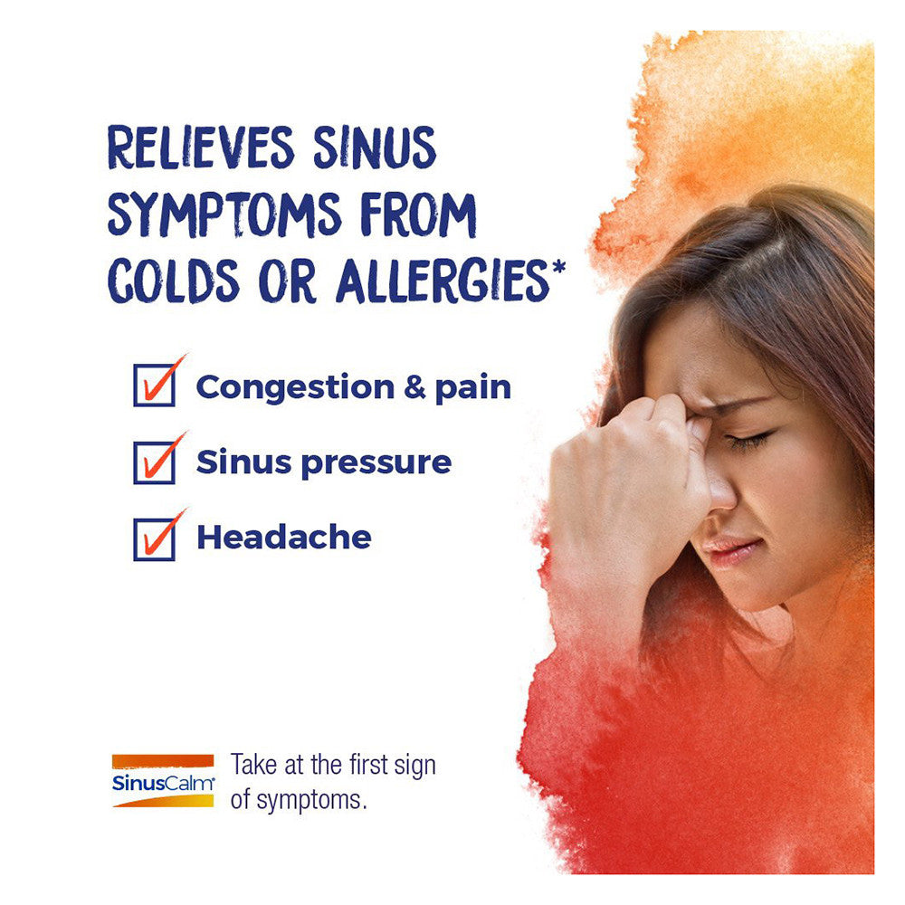 Boiron SinusCalm Meltaway Tablets Homeopathic Medicine for Sinus Relief, 60 Ea