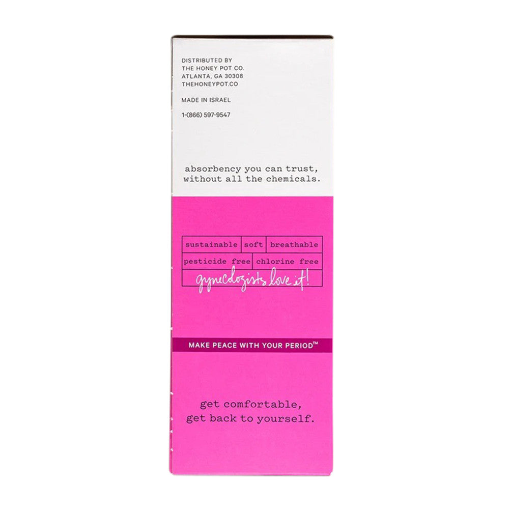 The Honey Pot Company Organically Grown Cotton, Regular Tampons, 18 Ea