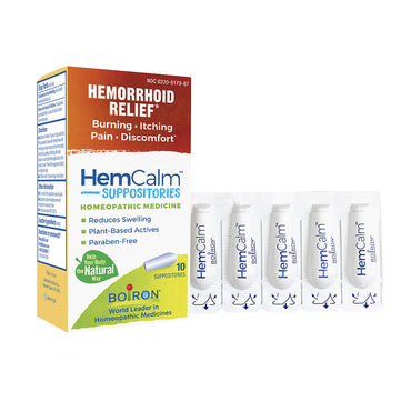 Boiron Hemcalm Hemorrhoid Relief Suppositories, 10 Ea