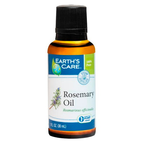 Earths Care Pure Rosemary Essential Oil for Aromatherapy and Invigorating Skin Support 1Oz (30ml)