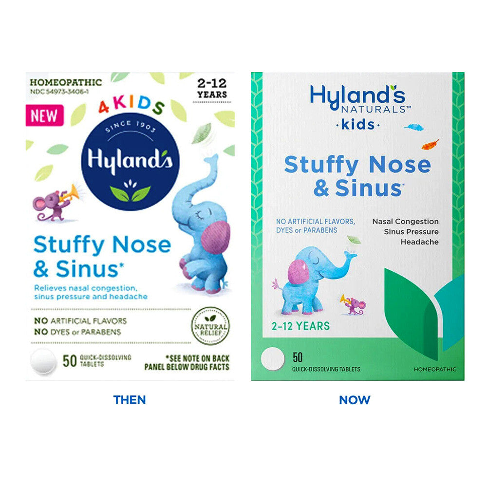 Hylands 4 Kids Stuffy Nose and Sinus Quick Dissolving Tablets, 50 Ea