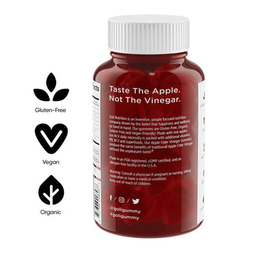 Goli Nutrition Apple Cider Vinegar Gummies, 60 Ea