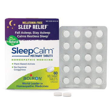 Boiron Sleepcalm Meltaway Melatonin-Free Homeopathic Medicine Tablets, 60 Ea