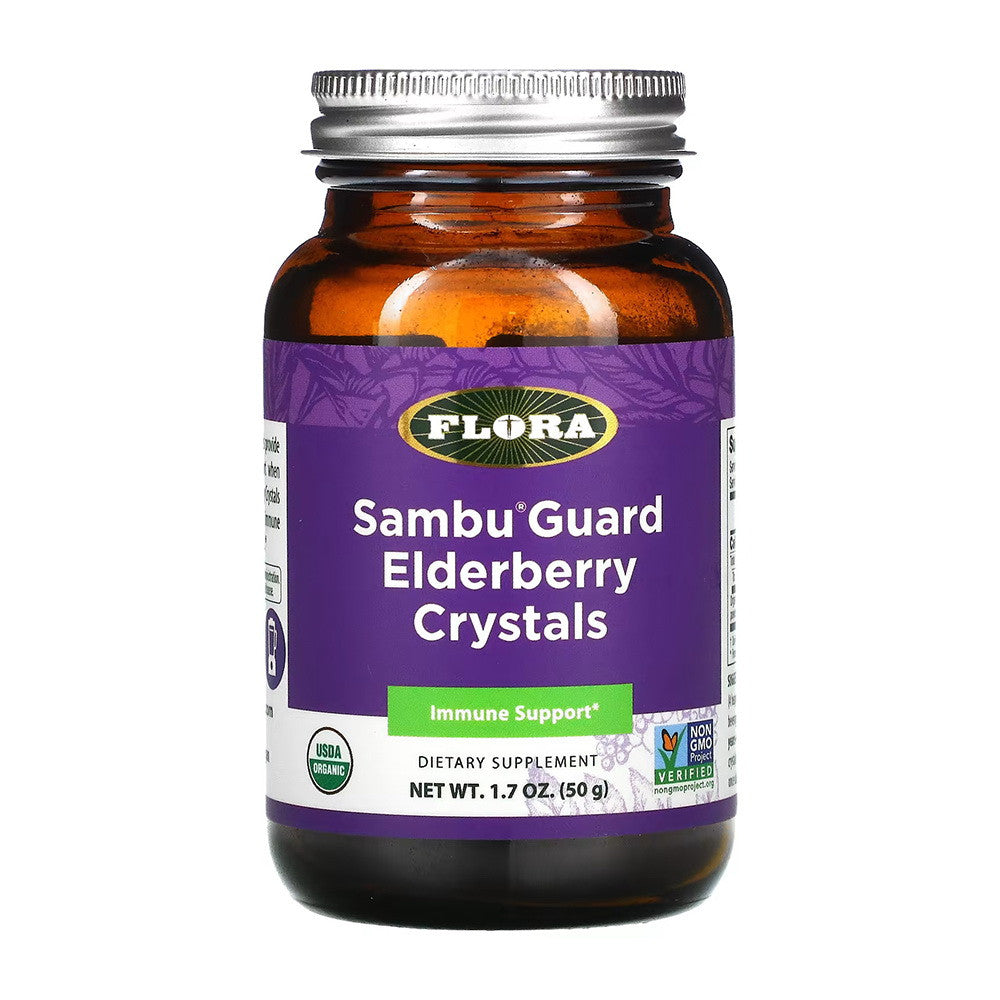 Flora Sambu Guard Elderberry Crystals, Immune Booster, 1.7 oz.