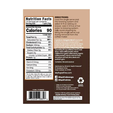 Rapid Fire Coffee Caramel Macchiato Light Roast Coffee Pods, 16 Ea