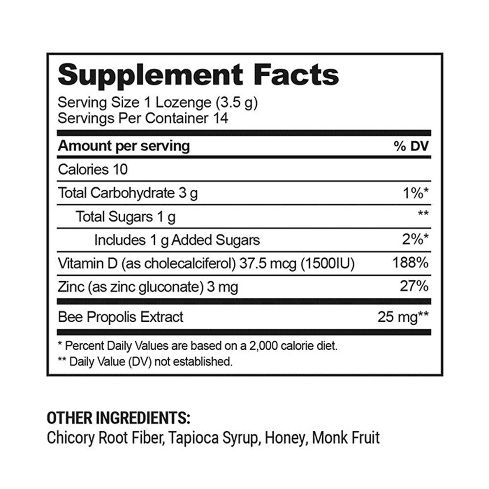 Beekeeper's Naturals Propolis Soothing Lozenges for Throat Relief, 14 Ea