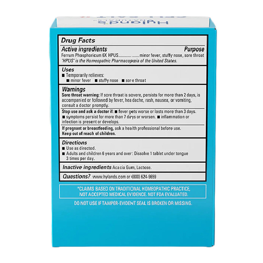 Hylands Naturals Decongestant and Sinus Relief, Inflammation Supplement Natural Relief, 100 Ea