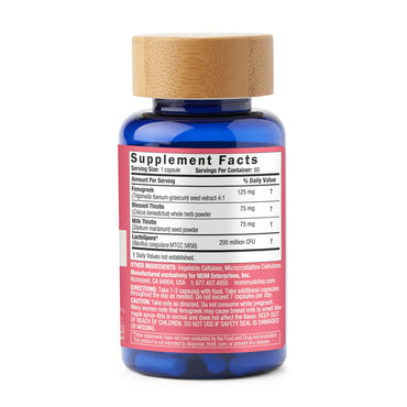 Mommys Bliss Postnatal Lactation Support Supplement with Probiotics, 60 Ct